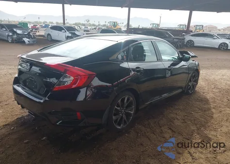 2019 Honda Civic Sport from USA, damaged, VIN 19XFC2F84KE007313